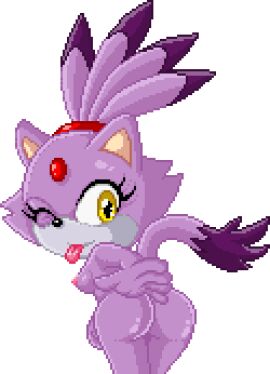 1girls 2d 2d_animation animated blaze_the_cat cat_girl cat_tail feline female female_only furry furry_female furry_only gif jewelry light_purple_fur long_tail looking_at_viewer loop pink_nipples pixel_animation pixel_art ponytail purple_hair slapping_ass slapping_butt slapping_own_ass solo sonic_(series) sonic_the_hedgehog_(series) sonictopfan tail tan_ears white_background white_muzzle wink winking_at_viewer yellow_eyes