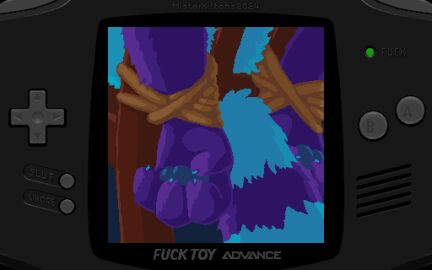 1boy ailurid animal_penis animated anthro balls balls_stretcher ballsack blue_body blue_fur body_fur bondage bound chair chair_bondage cum ejaculation erection fluffy_tail furniture furry_balls game_boy_advance game_boy_family genitals infinite_cum infinite_genital_fluids magic male male_only mammal misterkittens nintendo nitram_hu penis purple_body purple_fur red_panda restraints rope rope_bondage scrotum smooth_penis solo tail testicles