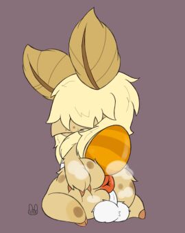 3_fingers antennae_(anatomy) anthro anus arthropod ass backsack balls ballsack big_ass big_butt chest_tuft claws fan_character femboy finger_claws fingers fluffy fluffy_balls freckles genitals girly hair hair_over_eyes hi_res hippie insects kneeling lepidopteran long_hair looking_back male moth musk musk_clouds musky_butt perineum presenting presenting_hindquarters puffy_anus rear_view short_stack silkie_(varmbnuuy) slightly_chubby slightly_chubby_male solo spread_anus spread_ass spread_butt spreading tail toe_claws tuft varmbnuuy