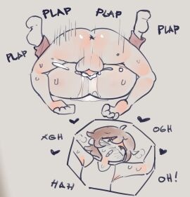 2boys ahe_gao ahegao_face anal anal_sex anus ass ass_focus asshole big_ass big_butt black_hearts blush blush_lines butt_focus clothed clothed_sex clothing cum cum_in_ass cum_inside femboy femboy_penetrated femboysub gay gay_sex genitals heart hi_res high_resolution highlights_(coloring) highres loolewds male male/male male_focus male_on_femboy male_penetrated male_penetrating male_penetrating_femboy male_penetrating_male maledom mating_press messy_hair moaning motion_lines movement_lines multiple_boys multiple_males namesloo onomatopoeia open_mouth overflowing_cum penis penis_in_ass precum precum_on_ground precum_puddle simple_background sweat tank_top tea_(loolewds) tea_(namesloo) thick_ass tongue unprotected_sex unseen_male_face white_tank_top yaoi