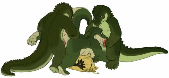 2011, alligator, anthro, bag, blue eyes, blush, breasts, brothers, chubby, ...