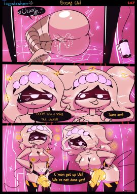 2d boozy_uzi comic dialogue disassembly_drone english_dialogue english_text female female_only glitch_productions humanoid j_(murder_drones) murder_drones robot robot_girl robot_humanoid screen_face text toyslasher uzi_(murder_drones) v_(murder_drones) white_body worker_drone