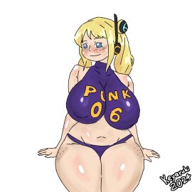 1girls 2d 2d_(artwork) ass big_ass big_breasts big_hips big_thighs blonde_hair boobs_bigger_than_head breasts female female_focus female_only flat_colors gigantic_breasts hips keyaruki massive_breasts one_piece shiny_skin signature simple_background simple_coloring solo solo_focus standing thick_thighs thighs twitter_link unrealistic_proportions vegapunk_york voluptuous voluptuous_female