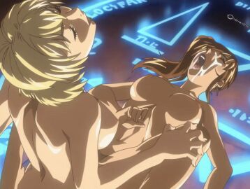 00s 2007 2futa american anal animated ass bible_black bible_black_new_testament blonde_hair breasts brown_hair closed_eyes cum cum_on_body cum_on_breasts cum_on_upper_body earrings facial female futa_with_futa futanari imari_kurumi jewelry jody_crowley large_breasts lipstick long_hair magic_circle makeup multiple_futa nipples nude sex shin_bible_black short_hair side_ponytail tagme