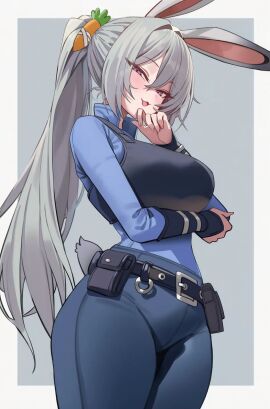 bunny_girl humanized judy_hopps tagme unknown_artist zootopia