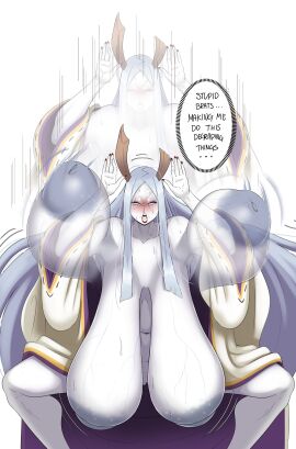 2d 2d_(artwork) 2d_artwork absurd_res after_image areola areola_bulge armpits asymmetrical_horns belly_button big_areola big_breasts blush blushing bouncing_breasts bouncing_breasts_(asymetrically) breasts breasts_apart breasts_bigger_than_head breasts_bigger_than_torso breasts_hang breasts_out breasts_out_of_clothes breasts_outside broken_horn celestial_being cleft_of_venus collarbone color colored crouching dangling_breasts dialogue dialogue_box dialogue_bubble exposed_breasts exposed_pussy exposed_shoulders exposed_torso female female_focus female_only flopping_breasts floppy_breasts genitals gigantic gigantic_breasts gritted_teeth gritting_teeth hanging_breasts heavy_breasts hi_res horn horned_humanoid horns huge_areola huge_areolae huge_breasts humanoid humiliation inverted_nipples jiggling_breasts kaguya_otsutsuki kimono kimono_down kimono_open labia_minora large_areolae large_breasts large_thighs larger_female legs_apart legs_open lips long_hair long_nails low_hanging_breasts massive_breasts montgomery_glands motion_blur motion_lines mound_of_venus naruto naruto_(series) navel nipples otsutsuki_kaguya painted_fingernails painted_nails pubes pubic_hair pubic_hair_peek pubic_stubble puffy_areola pussy pussy_peek red_lipstick sagging_breasts shounen_jump silver_hair solo spread_legs squat squats squatting squatting_position sundown_(artist) sunnysundown sweat sweatdrop sweaty_body sweaty_breasts swinging_breasts teeth_bared teeth_clenched text text_bubble thick_calves thick_hips thick_legs thick_thighs uncensored uncensored_breasts uncensored_pussy uncensored_vagina up_and_down vein veins veins_on_breasts veiny veiny_breasts very_long_hair white_background white_body white_eyes white_skin wide_hips