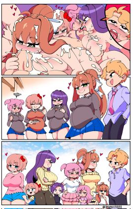 1boy 4girls big_breasts big_penis blowjob blue_eyes blue_skirt blush blushing bodily_fluids bow breasts closed_eyes clothed clothes clothing comic comic_page comission commission commission_art cookie cookies crossover cum cum_inside cute_fang doki_doki_literature_club doki_doki_takeover eating eating_cookie eating_food eating_pussy eyes_closed family_bonding fang father_and_child female food friday_night_funkin green_eyes groping groping_breasts group_sex hair_bow hairbow harem heart heart-shaped_pupils hearts holding_cookie huge_cock kissing long_hair male monika_(doki_doki_literature_club) mother_and_child mother_and_daughter multiple_females multiple_girls multiple_pregnancies natsuki_(doki_doki_literature_club) oral oral_penetration oral_sex penetration penis pink_eyes pink_hair plate pregnant pregnant_female purple_eyes purple_hair pussy quavernsfw red_bow red_hair_bow red_hairbow sayori_(doki_doki_literature_club) semen senpai_(friday_night_funkin) sex skirt small_breasts strawberry_blonde_hair tagme thick_thighs voluptuous wholesome yuri_(doki_doki_literature_club)