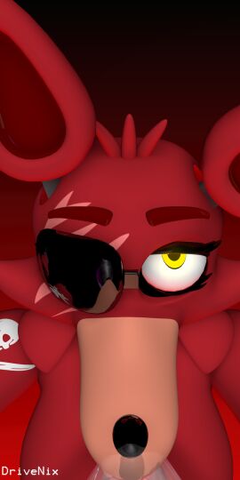 3d animatronic blowjob female five_nights_at_freddy's fnaf fox fox_girl foxy_(fnaf) straight