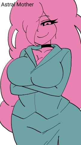 alphatale ass astral_mother big_ass big_breasts breasts female pink_body pink_hair