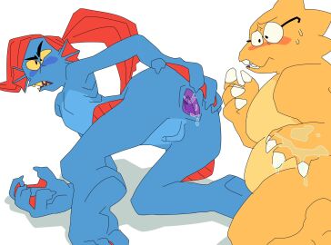 2d 2girls alphys anal anus ass completely_nude female female_only fish_girl fish_humanoid humanoid lizard_girl lizard_humanoid multiple_females multiple_girls nude nude_female peeppepi pussy tagme undertale undertale_(series) undyne yuri