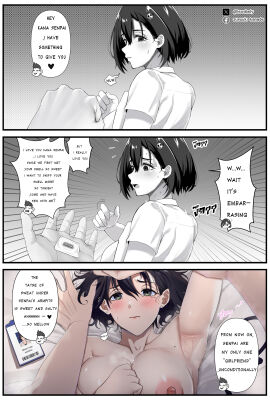 1girls armpit_fetish armpits breasts female lewdlinly panels text