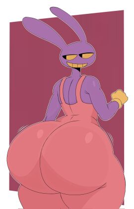 1boy 1femboy 2d 2d_artwork ass ass_focus big_ass big_ass_(male) big_butt bottom_heavy_femboy bubble_ass bubble_butt butt butt_focus clothes enormous_ass femboy fully_clothed furry furry_only gay glitch_productions gloves huge_ass huge_butt huge_thighs jax_(the_amazing_digital_circus) large_ass large_butt looking_back male massive_ass massive_butt massive_thighs motion_lines nonhuman overalls purple_fur rabbit samucafujiwara solo solo_male tadc the_amazing_digital_circus thicc_thighs thick_ass thick_thighs wide_hip wide_hips wide_thighs wobbling_ass