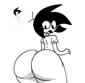 1boy ass bubble_ass bubble_butt dev_(devianator) devianator fat_ass femboy hyper_ass jimmyblob looking_back male original solo