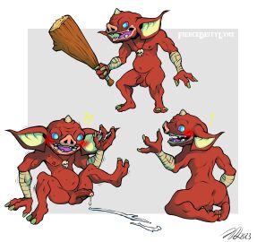 2023 absurd_res after_orgasm anus artist_name ass backsack balls ballsack blin_(tloz) blush bodily_fluids bokoblin bokoblin_(breath_of_the_wild) breath_of_the_wild club_(weapon) cum cum_drip cum_on_ground cum_on_hand cum_on_own_hand cum_on_self dripping fiercedeitylynx flaccid foreskin genital_fluids genitals half-erect hi_res holding_club holding_melee_weapon holding_object holding_weapon humanoid_genitalia humanoid_penis interrobang kneeling looking_at_viewer looking_back looking_back_at_viewer male male_only melee_weapon nintendo non-human non-human_only not_furry nude open_mouth penis presenting presenting_anus presenting_hindquarters signature simple_background solo teeth text the_legend_of_zelda tongue uncircumcised weapon