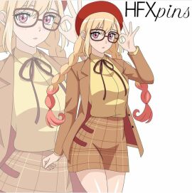 1girls cosplay detective female female_only glasses hfxpins human kitagawa_marin not_porn safe safe_for_work sfw solo sono_bisque_doll_wa_koi_wo_suru yellow_hair