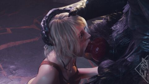 3d 3d_animation animated anthro anthro_dominating_human anthro_penetrating anthro_penetrating_human ashley_graham blender blonde-haired_female blowjob canine canine_on_human deep_blowjob deepthroat dripping face_fucking facefuck female forced_oral human_female human_penetrated interspecies irrumatio knot knotted_penis longer_than_10_seconds male male_anthro/female_human monster monster_cock monster_on_female monster_rape mouth_full_of_cock no_gag_reflex no_sound on_knees pale-skinned_female penis psydevil resident_evil resident_evil_4 resident_evil_4_remake rinkov01 short_video shorter_than_30_seconds sucking sucking_off sucking_penis tagme video werewolf wolf