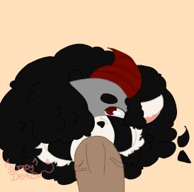 2d 2d_(artwork) blowjob blowjob_face female furry furry_female human_on_anthro humanoid_genitalia humanoid_penis male moon_(sl33py_demon) original original_character penis simple_background sl33py_demon