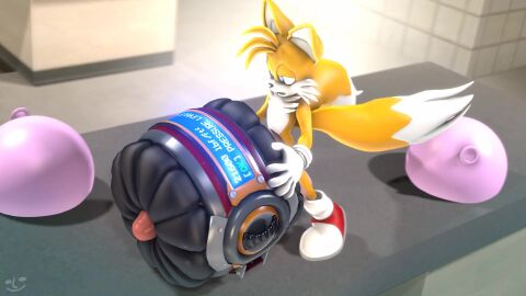 1boy 2_tails 3d 3d_animation aged_up alternate_version_available condom condom_balloon fucking_machine hyper_balls hyper_genitalia hyper_penis hyper_testicles low_frame_rate sega solo_male sonic_(series) sonic_the_hedgehog_(series) sound tagme tails tails_the_fox thrusting thrusting_sound_effect two_tails uwotinfokm8 video