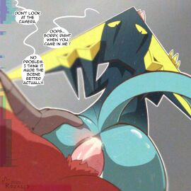 1:1 anal anal_fluids anal_sex anthro anthro_on_anthro anthro_penetrated anthro_penetrating anthro_penetrating_anthro anthro_penetrating_male anus ass beak big_butt black_body blaziken blue_body bodily_fluids butt_grab cum cum_in_ass cum_inside dialogue digital_media_(artwork) dragapult duo ejaculation english_text erection ernesto_(blaziken) faceless_character faceless_male from_behind_position fur generation_3_pokemon generation_8_pokemon genital_fluids genitals glitch grabbing grey_background hand_on_butt hi_res looking_at_another looking_at_viewer looking_back male male/male male_anthro male_on_anthro male_penetrated male_penetrating male_penetrating_anthro male_penetrating_male nintendo nude penetration penile penile_penetration penis penis_in_ass pink_genitals pink_penis pokemon pokemon_(species) red_body red_fur rozalid sex shenboo_(dragapult) shiny_pokemon simple_background solo_focus speech_bubble sweat tail text tongue tongue_out vein veiny_penis yellow_eyes yellow_sclera