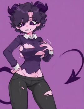 3rd_party_edit ai_generated breast_expansion grabbing_own_breast jellybean jellybean_(mcyt) jellybean_(youtube) jellybean_(youtuber) large_breasts lowleg_pants mcyt minecraft minecraft_youtubers myct nervous solxam123 tagme torn_clothes twitch twitch.tv twitch_streamer twitter twitter_username video youtube youtuber youtubers