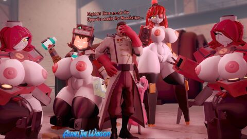 1boy 3d 3d_model 4girls asrielthewagon ass breasts clothed_male dispenelope_(diamond_nella) dispenser_(team_fortress_2) dispenser_lady entella erect_nipples exodus_(team_fortress_2) female forced_partners horny_female huge_ass huge_breasts human human_male male medic_(team_fortress_2) mimi_sentry mini_sentry multicolored_eyes nipples nude nude_female outside pussy red_body red_hair red_team_(team_fortress_2) robot robot_girl robot_humanoid sentry-chan sentry_(team_fortress_2) sentry_turret smile source_filmmaker tagme team_fortress_2 teasing teleporter_twins_(team_fortress_2) tf2 valve valve_(company) wet_pussy
