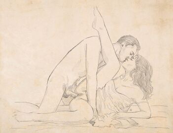 1boy 1girls 2d bottomless closed_eyes dragon_age dragon_age_the_veilguard emmrich_volkarin female kissing kissing_while_penetrated male male/female male_penetrating_female nude nude_female nude_male penis penis_in_pussy pussy raena rook_(dragon_age) sex sketch spread_legs vaginal_penetration