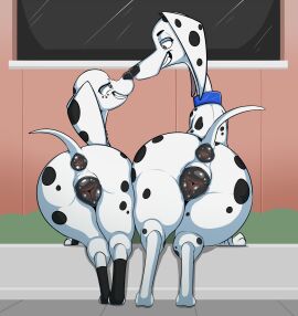 101_dalmatian_street 101_dalmatians 2024 2girls animal_anus animal_genitalia animal_pussy anus anus_focus ass ass_focus ass_press ass_to_ass ass_to_viewer asshole behind behind_view big_anus big_ass big_booty big_butt big_pussy black_anus black_body black_fur black_pussy black_spots blue_collar butt_focus canid canine canine_anus canine_genitalia canine_pussy canine_vagina canine_vulva canis collar commission comparing comparing_asses competing complex_background dalmatian daughter delilah_(101_dalmatians) digital_drawing_(artwork) digital_media_(artwork) disney dog dog_collar dolly_(101_dalmatians) domestic_canine domestic_dog duo duo_focus fat_ass fat_butt female female_canine female_dog female_feral female_focus feral feral_female feral_focus feral_only floppy_ears genitalia grey_eyes grin grinning_at_another hi_res high_resolution highres hind_legs hindlegs huge_anus huge_ass huge_butt huge_pussy large_anus large_ass large_butt large_ears large_pussy long_snout looking_at_another mammal milf mother mother_and_daughter nose_press on_fours paws presenting presenting_anus presenting_ass presenting_pussy pressing_asses_together psy101 pussy pussy_focus raised_tail rear rear_view shiny_anus shiny_pussy showing_anus showing_ass showing_pussy smile smiling smiling_at_another spots spotted_body spotted_fur staring_at_another tail tail_raised tailhole teeth teeth_showing thick_ass thick_butt thick_thighs vagina viewed_from_behind vulva white_body white_fur zapperzaku2