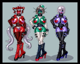 ass bimbo_lips breasts drone droneification fate/grand_order fate_(series) female heeled_feet high_heels huge_ass huge_breasts implied_transformation kantai_collection latex lips mash_kyrielight maya_(kantai_collection) metamorgirl midriff navel senki_zesshou_symphogear tagme tagme_(character) thick_lips thick_thighs transformation wide_hips yukine_chris