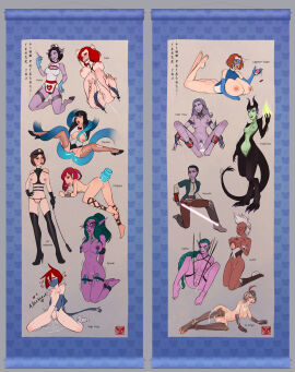 blizzard_entertainment crossover dc dc_comics dcau disney disney_villains draenei dynasty_warriors female green_hair jill_valentine justice_league killer_frost lu_lingqi magi:_the_labyrinth_of_magic maleficent marvel marvel_comics morgiana multiple_females multiple_girls night_elf ninjakitty purple_skin resident_evil sleeping_beauty_(1959_film) star_wars storm tyrande_whisperwind warcraft world_of_warcraft x-men zatanna