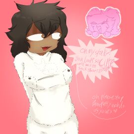 cute female gf pj planning pyjamas safe supportive_partner text yuri