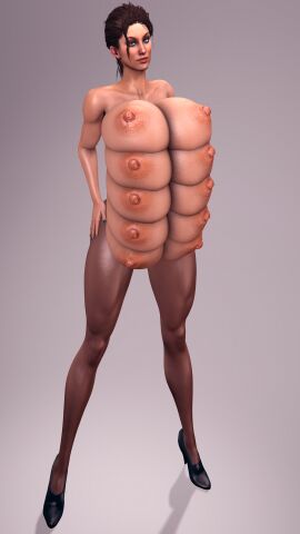 10_breasts 3d big_breasts big_nipples breasts curvaceous curvy curvy_female female high_heels huge_breasts left_4_dead left_4_dead_(series) leggings legs long_legs monster_girl multi_breast nightmare_fuel nipples tall_female topless topless_female trish-una17 what zoey_(left_4_dead)