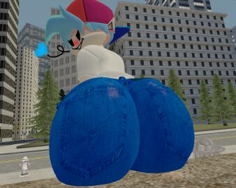 ass big_ass big_butt boyfriend_(friday_night_funkin) femboy friday_night_funkin gay huge_ass huge_butt male skulltronprime969 solo