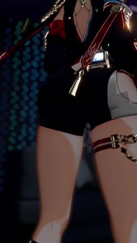 ass ass_focus female female_only honkai:_star_rail shaking_ass tagme topaz_(honkai:_star_rail) video vrchat vrchat_model