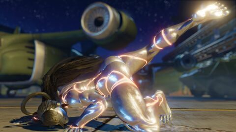 3d big_breasts black_hair breasts busty capcom female female_focus female_only hourglass_figure khaledantar666 large_breasts long_hair metallic_body mod robot robot_girl robot_humanoid seth_(doll_unit_0) seth_(street_fighter) street_fighter street_fighter_v tagme wide_hips