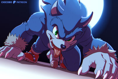 2025 3:2 5_fingers anthro balls black_nose blue_body blue_fur chicobo claws clothing erection eulipotyphlan fangs finger_claws fingers footwear footwear_only full_moon fur genitals glans green_eyes grey_balls grey_body grey_fur grey_penis humanoid_genitalia humanoid_penis looking_at_viewer male mammal moon mostly_nude penis pink_glans pupils red_clothing red_footwear red_shoes sega sharp_teeth shoes shoes_only smile solo sonic_(series) sonic_the_hedgehog_(series) sonic_the_werehog sonic_unleashed teeth tongue tongue_out vein veiny_penis werecreature wereeulipotyphlan werehog white_claws white_clothing white_footwear white_shoes