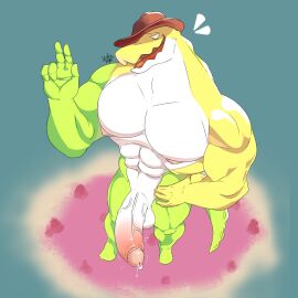 1boy 2024 abs anthro anthro_focus anthro_only anthro_solo balls completely_nude crocodile crocodilian crocodylid digital_drawing_(artwork) digital_media_(artwork) erect_penis erection glans gummigoo_(the_amazing_digital_circus) gummy_(food) gummy_creature hat headgear headwear huge_balls huge_cock huge_testicles humanoid_genitalia humanoid_penis hyper hyper_genitalia hyper_muscles hyper_penis living_candy living_food male male_anthro male_focus male_only muscles muscular muscular_anthro muscular_male nude nude_male pecs pectorals penis penis_out reptile reptile_humanoid solo solo_anthro solo_focus solo_in_panel solo_male testicles the_amazing_digital_circus