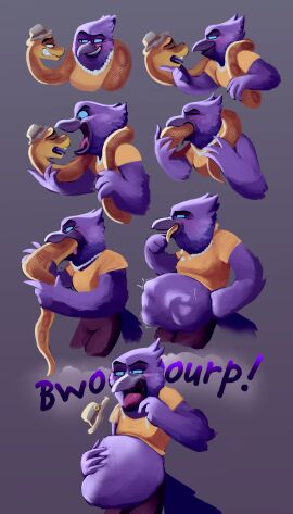 absurd_res after_vore anthro anthro_pred armless avian beak belly belly_expansion big_belly bird blue_eyes bodily_fluids bottomwear burping closed_eyes clothing corvid corvus_(genus) crow daki_woo digestion doom_(the_bad_guys) dreamworks duo expansion eye_contact eyebrows feathers female female_anthro female_pred feral feral_prey forked_tongue grey_background grey_body grey_feathers grin half-closed_eyes hand_on_belly hat headgear headwear hi_res humanoid hungry interspecies jewelry legless long_body looking_at_another looking_at_partner male male/female male_feral male_prey mr._snake_(the_bad_guys) narrowed_eyes necklace open_mouth oscine pants passerine reptile saliva saliva_string scales scalie sequence shirt simple_background size_difference smile snake soft_vore standing stomach_bulge swallowing tail tail_feathers teeth text the_bad_guys tongue tongue_out topwear vore willing_pred