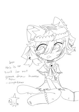 1boy battle_for_bfb battle_for_bfdi battle_for_dream_island battle_for_dream_island_again bfb bfdi bfdia black_and_white cat_bell clothed clothing coin coinpin coiny copper_(metal) cosplay femboy gijinka hair humanized humanoid idfb living_object maid maid_outfit male metal metal_body metal_skin metallic_body no_color object_show object_show_community object_shows personification pin_(bfdi) tail the_power_of_two tpot white_background