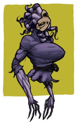 alien alien_girl ben_10 chains chaquetrix ectonurite female female_only md34 nipples_visible_through_clothing solo solo_female tentacle tight_clothing upside_down_face zs'skayr