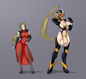 1futa 1girls angel_blade angel_ender areolae ass balls before_and_after big_ass big_balls big_breasts big_butt big_penis boobs breasts clothed clothing female flaccid futanari genital_growth hishizaki_shaia_(angel_blade) huge_ass huge_balls huge_breasts huge_cock huge_penis human intersex light-skinned_futa light_skin mask masked masked_futa mostly_nude muscle_growth muscles muscular muscular_female muscular_futa nipples penis penis_growth solo standing superheroine sxbunker tacticoolmofo thick_thighs tits transformation wide_hips