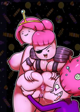 3girls adventure_time after_rimming anus ass big_ass big_butt bonnibel_bubblegum candy_queen cartoon_network female multiple_females multiple_girls oddrich pink_body pink_hair pink_skin princess_bubblegum pussy pussy_juice rimming rimming_female saliva saliva_trail spread_legs sweat sweating sweaty_ass sweaty_butt warner_brothers yuri