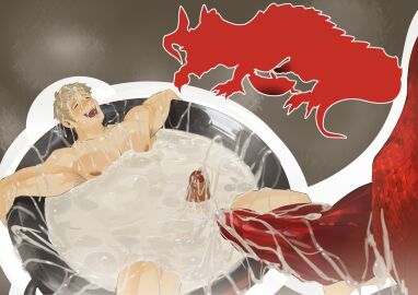 2024 absurd_res areola armpit_hair biceps bodily_fluids body_hair brown_areola brown_nipples bubble cum cum_bath cum_bubble cum_covered cum_on_arm cum_on_chest cum_on_face cum_on_leg cum_string cumshot deltoids dragon dungeon_meshi duo ejaculation erection european_mythology excessive_cum excessive_genital_fluids extreme_size_difference eyebrows faceless_character faceless_feral faceless_male feral foreskin gay gay_male genital_fluids genitals glans hair hands-free happy hi_res human human_focus humanoid_genitalia humanoid_penis laios_touden larger_feral lying male male/male male_feral male_human mammal messy muscular muscular_human muscular_male mythological_creature mythological_scalie mythology nipples not_furry_focus nude nude_human nude_male oa_reeeere on_back open_mouth open_smile orgasm orgasm_face partially_retracted_foreskin partially_submerged pecs penis penis_size_difference red_body red_dragon_(delicious_in_dungeon) red_glans red_penis red_scales red_tongue retracted_foreskin ridged_penis scales scalie silhouette size_difference smaller_human smile solo_focus spontaneous_ejaculation tan_eyebrows tan_hair tan_penis tongue uncircumcised western_dragon wok yaoi