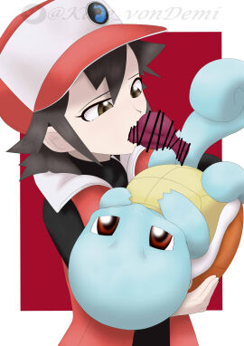 1girls big_penis censor_bar censored demivonkase female feral hi_res light-skinned_female light_skin male oral oral_sex penis pokemon pokemon_(species) pokephilia pokémon_(species) red_(pokemon) rule_63 size_difference squirtle turtle