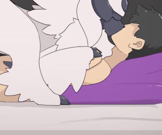 absol cowgirl_position cum cum_in_pussy cum_inside dengon female_on_top feral feral_on_top feral_penetrated kissing kissing_while_penetrated male_on_feral pokemon pokemon_(species) pokephilia rumor sound tagme vaginal_penetration video