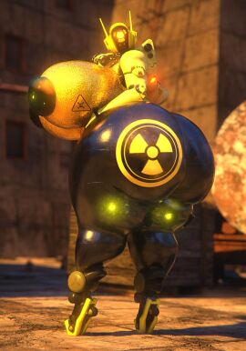 3d ass big_ass big_breasts breasts bubble_ass bubble_butt cleavage female haydee haydee_(game) huge_ass huge_breasts hyper_ass hyper_breasts nuclear_symbol qzk_forte slasher_(haydee) tagme thick_thighs wide_hips