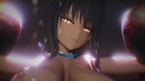 3d 3d_animation 720p alternate_version_available animated big_breasts black_hair blue_archive cum cum_in_pussy cum_inside dark-skinned_female dark_skin karin_(blue_archive) longer_than_2_minutes longer_than_one_minute moaning moaning_in_pleasure sound tagme tentacle video yellow_eyes zombie_alone