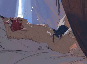 2girls arcane arcane_caitlyn arcane_vi arms_above_head bed blue_hair bondage breasts caitlyn_kiramman canon_couple chains completely_nude cuffs cunnilingus curtains duo eating_pussy female female/female female_focus female_only femdom femsub fuzzy_handcuffs handcuffs head_back highres large_breasts league_of_legends lesbian lesbian_sex lezdom multiple_females multiple_girls muscular muscular_female muscular_sub naked naked_female nipples nude nude_female open_mouth oral pink_hair pussy runhorserun sweat tattoo vi window yuri