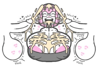 aplovestudio areola_slip choker cleavage closed_eyes cum_in_mouth cum_on_breasts cum_on_face disembodied_penis ejaculation excessive_cum facial female gigantic_breasts glasses huge_breasts huge_cock huge_nipples open_mouth orgasm original_character penis short_hair tongue_out