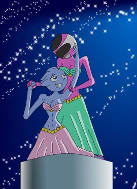 belly_dancer breasts female power_rangers zackon7