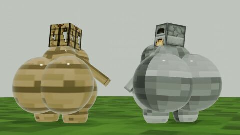 3d 3d_animation animated anthrofied ass bimbofied crafting_table crafting_table_(minecraft) furnace furnace_(minecraft) inanimate_object minecraft minecraft_block shaking_ass shaking_butt tagme twerking what zeraniumz